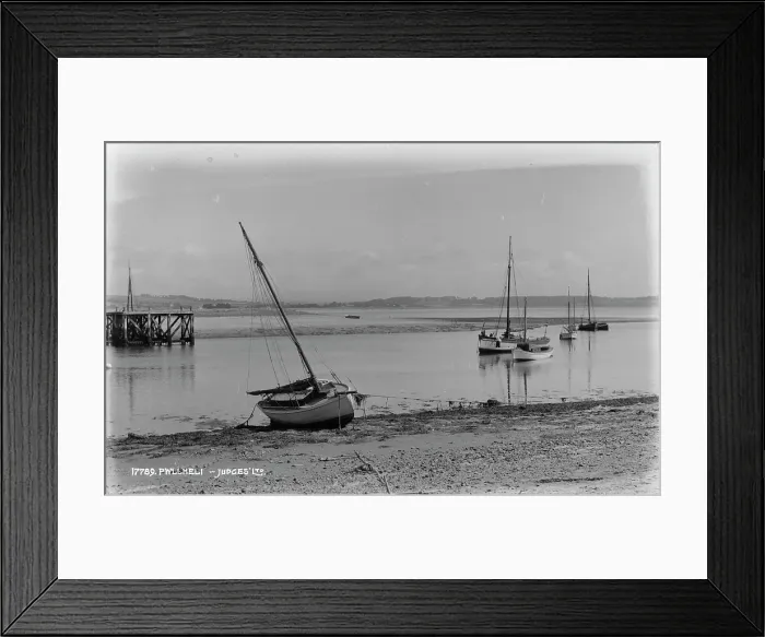 Framed Print : Boats at Low Tide in Pwllheli Framed Print : Boats at Low Tide in Pwllheli