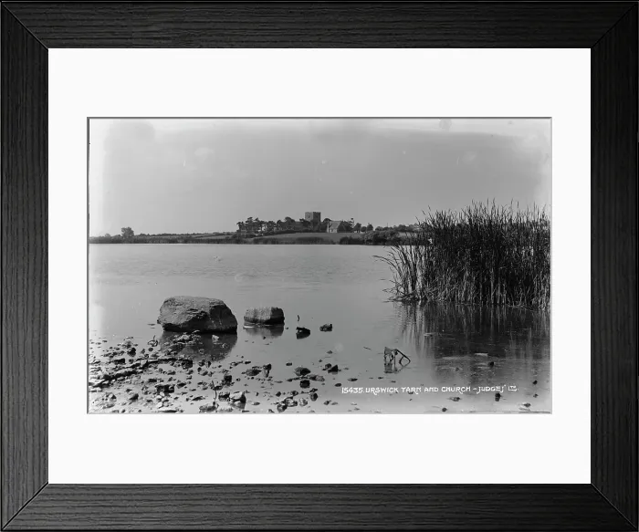 Framed Print : Urswick Tarn and Church Framed Print : Urswick Tarn and Church