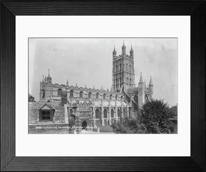 Framed Print : Gloucester Cathedral from the Southwest Framed Print : Gloucester Cathedral from the Southwest