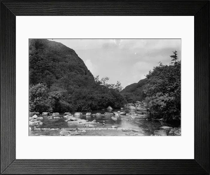 Framed Print : Duddon Valley Stepping Stones Framed Print : Duddon Valley Stepping Stones