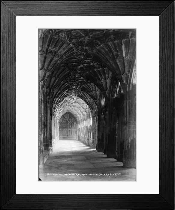 Framed Print : Cloister of Gloucester Cathedral Framed Print : Cloister of Gloucester Cathedral