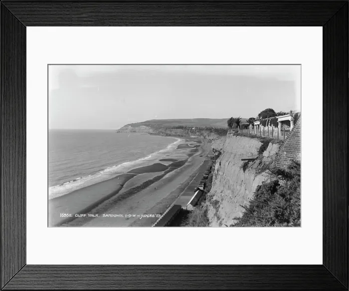 Framed Print : Cliff Walk at Sandown Framed Print : Cliff Walk at Sandown