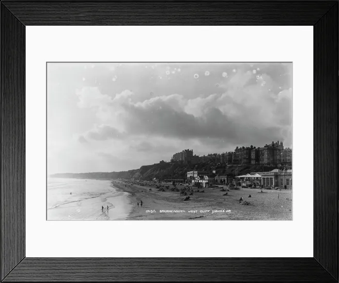 Framed Print : Bournemouth West Cliff Framed Print : Bournemouth West Cliff