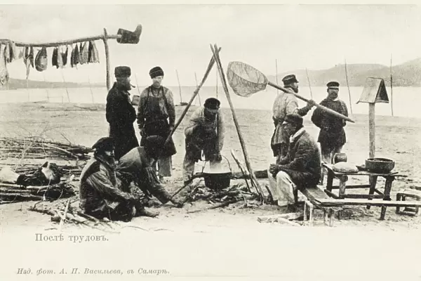 Fishermen on the River Volga at Samara