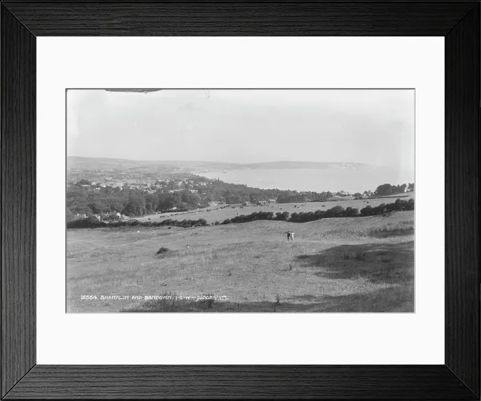 Framed Print : Scenic View of Shanklin and Sandown Framed Print : Scenic View of Shanklin and Sandown