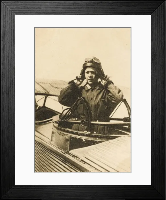 Framed Print : Female Russian Pilot / Gunner Framed Print : Female Russian Pilot / Gunner