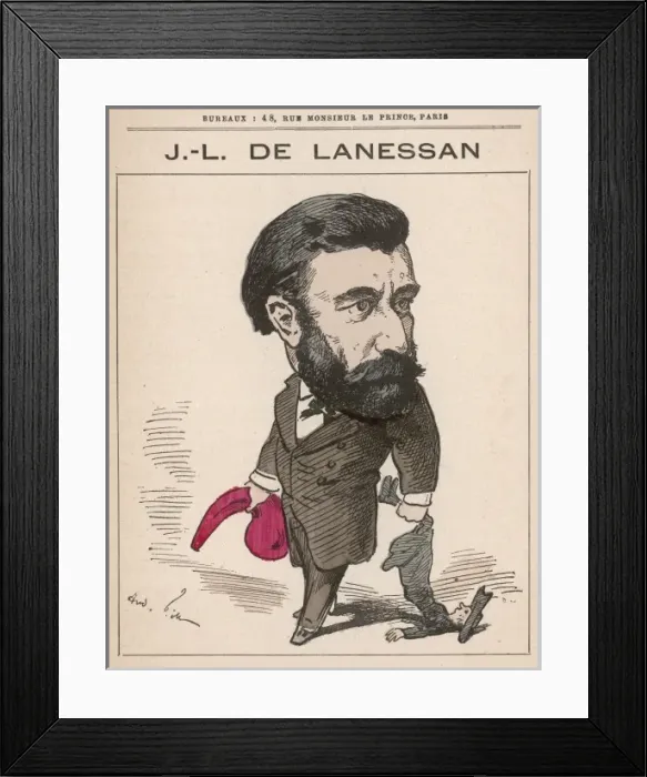 Framed Print : Jean Marie Antoine de Lanessan / Gill Framed Print : Jean Marie Antoine de Lanessan / Gill