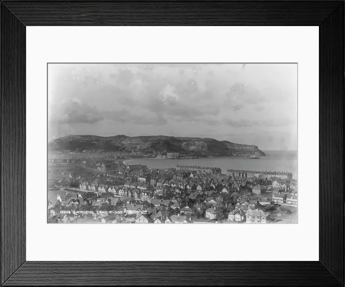 Framed Print : Aerial View of Llandudno and Craig-y-Don Framed Print : Aerial View of Llandudno and Craig-y-Don