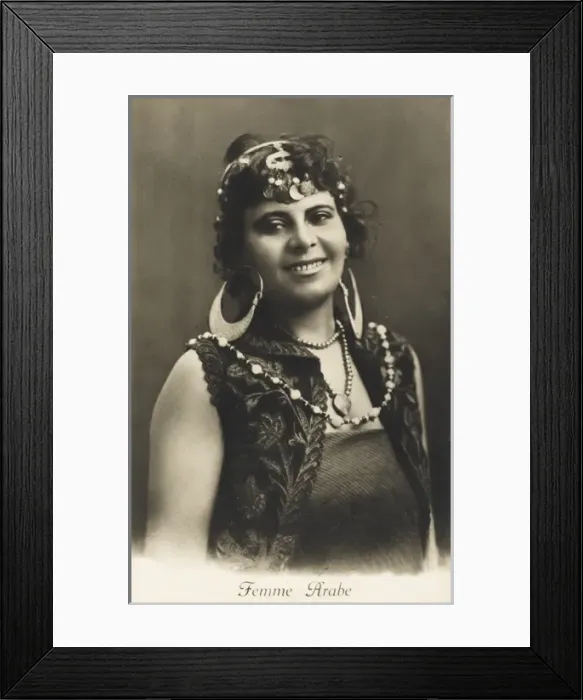 Framed Print : Arab Woman with fine earrings - Egypt Framed Print : Arab Woman with fine earrings - Egypt