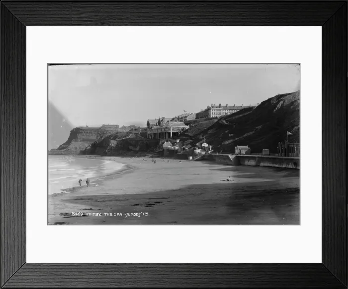 Framed Print : Whitby Beach and The Spa Framed Print : Whitby Beach and The Spa