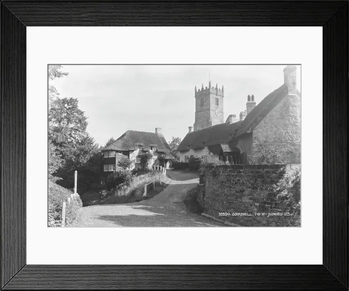 Framed Print : Charming Village Scene in Godshill Framed Print : Charming Village Scene in Godshill