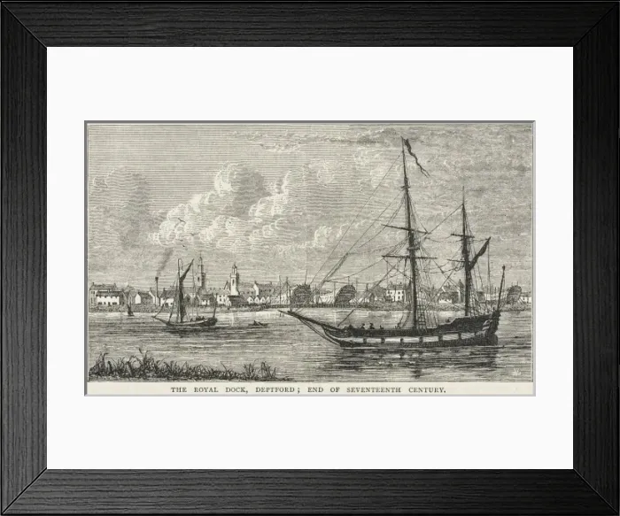 Framed Print : Deptford Dock Framed Print : Deptford Dock