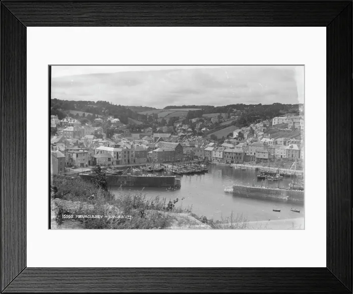 Framed Print : Scenic View of Mevagissey Harbour Framed Print : Scenic View of Mevagissey Harbour