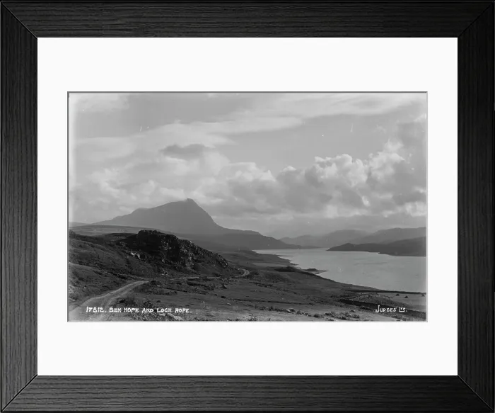 Framed Print : Ben Hope and Loch Hope Framed Print : Ben Hope and Loch Hope