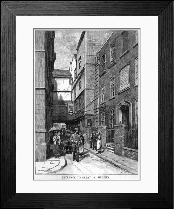Framed Print : Great St Helens Framed Print : Great St Helens