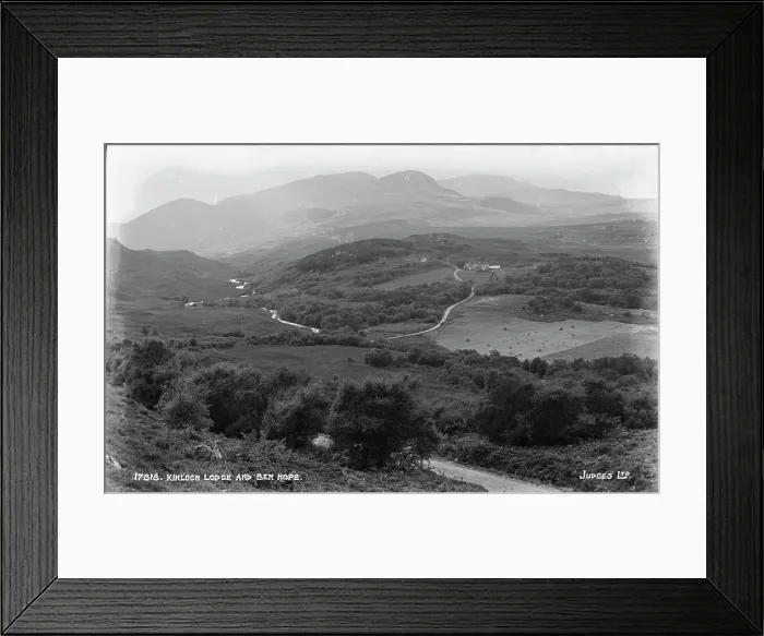 Framed Print : Kinloch Lodge and Ben Hope Framed Print : Kinloch Lodge and Ben Hope