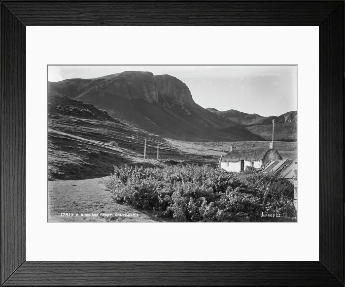 Framed Print : A Highland Croft in Coldbackie Framed Print : A Highland Croft in Coldbackie