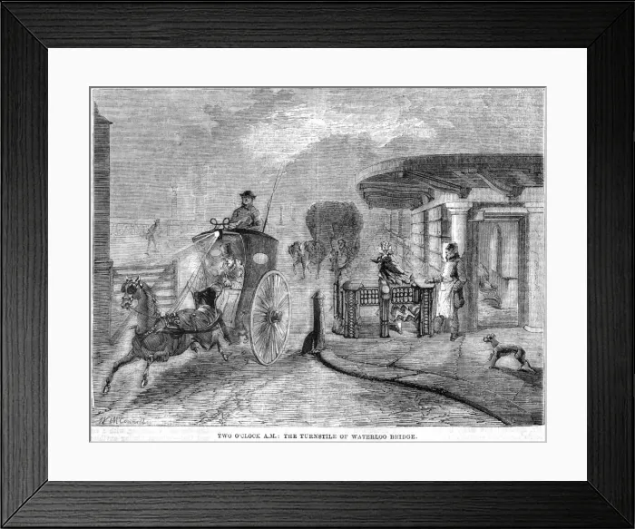 Framed Print : Gate on Waterloo Bridge Framed Print : Gate on Waterloo Bridge