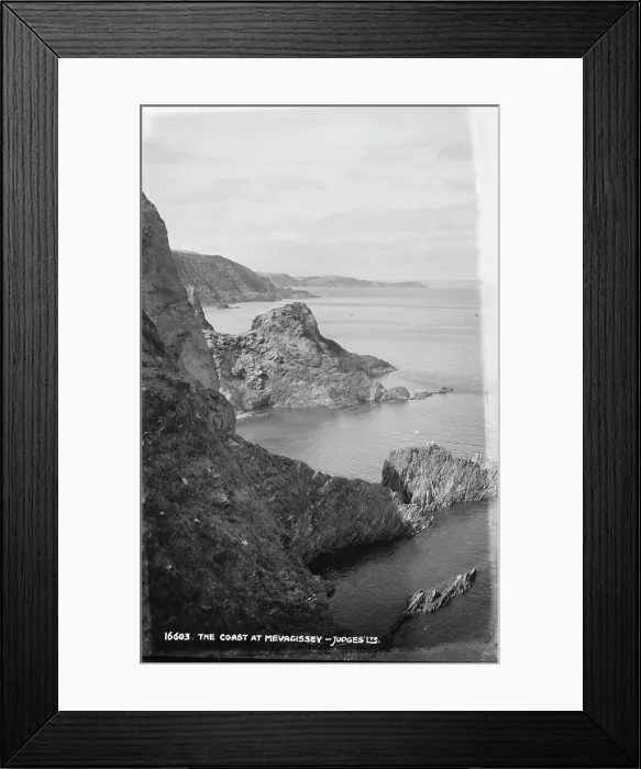 Framed Print : The Coast at Mevagissey Framed Print : The Coast at Mevagissey