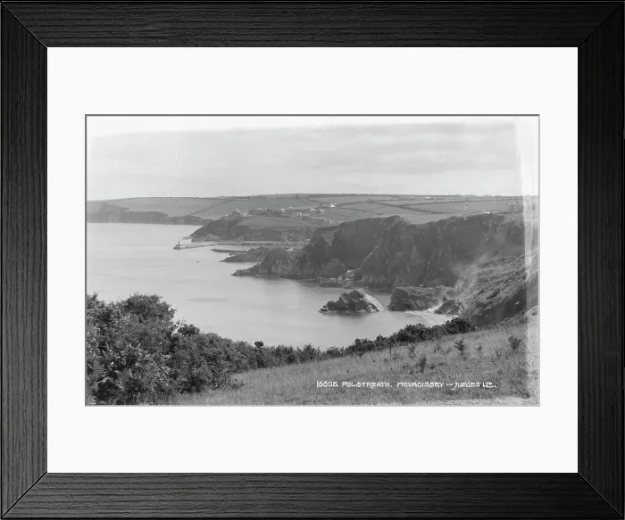 Framed Print : Scenic View of Polstreath, Mevagissey Framed Print : Scenic View of Polstreath, Mevagissey