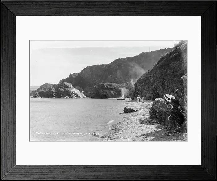 Framed Print : Polstreath Beach, Mevagissey Framed Print : Polstreath Beach, Mevagissey