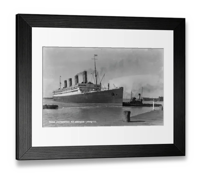 Framed Print : S.S. Aquitania in Southampton Framed Print : S.S. Aquitania in Southampton