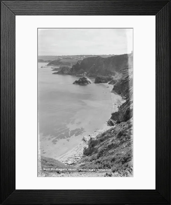 Framed Print : Polstreath Beach, Mevagissey Framed Print : Polstreath Beach, Mevagissey