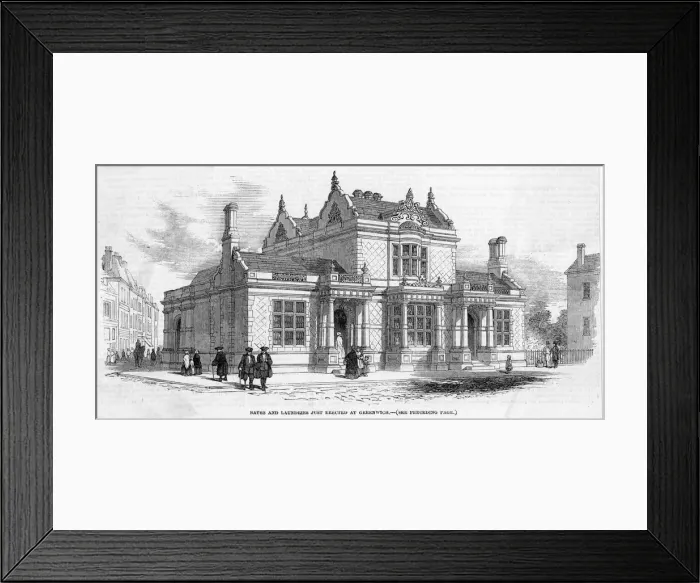 Framed Print : Greenwich Baths Etc Framed Print : Greenwich Baths Etc