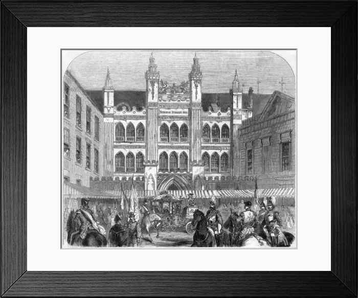 Framed Print : Guildhall Royal Visit Framed Print : Guildhall Royal Visit