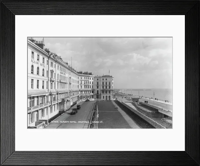 Framed Print : Albany Hotel and Seafront in Hastings Framed Print : Albany Hotel and Seafront in Hastings