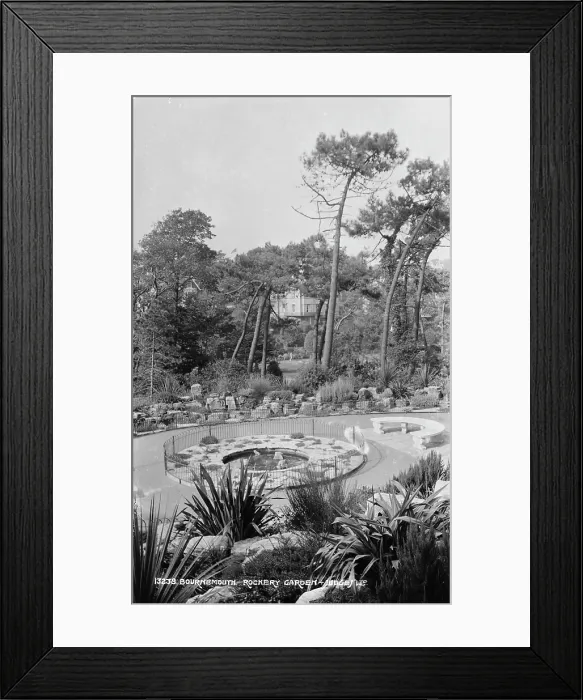 Framed Print : Rockery Garden in Bournemouth Framed Print : Rockery Garden in Bournemouth