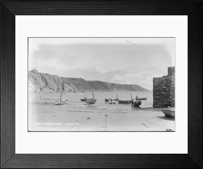 Framed Print : Gorran Haven Beach Scene Framed Print : Gorran Haven Beach Scene