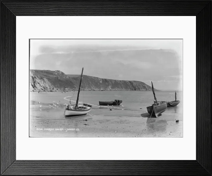 Framed Print : Gorran Haven Beach Scene Framed Print : Gorran Haven Beach Scene