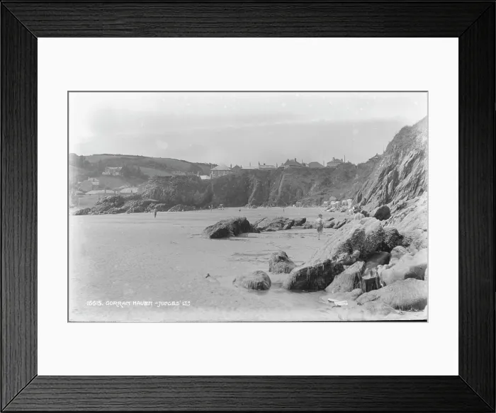 Framed Print : Gorran Haven Beach Scene Framed Print : Gorran Haven Beach Scene