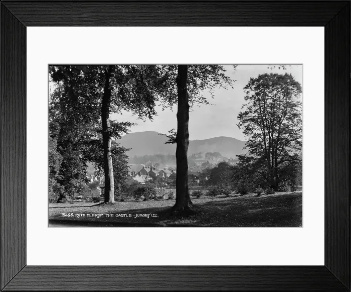 Framed Print : View of Ruthin from the Castle Framed Print : View of Ruthin from the Castle