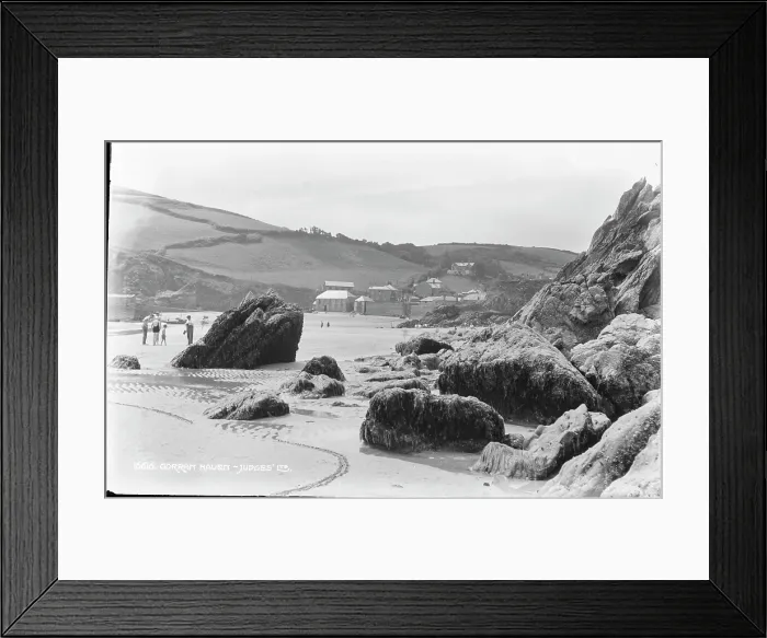 Framed Print : Gorran Haven Beach Scene Framed Print : Gorran Haven Beach Scene