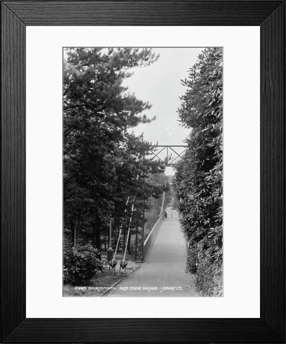 Framed Print : Alum Chine Bridge