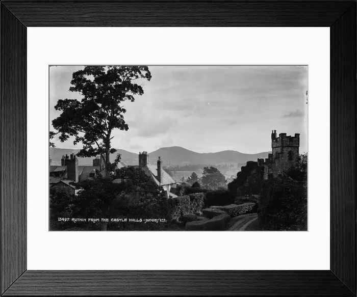 Framed Print : Ruthin from the Castle Walls Framed Print : Ruthin from the Castle Walls