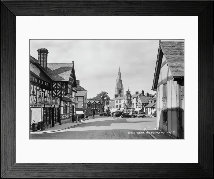 Framed Print : The Square in Ruthin Framed Print : The Square in Ruthin