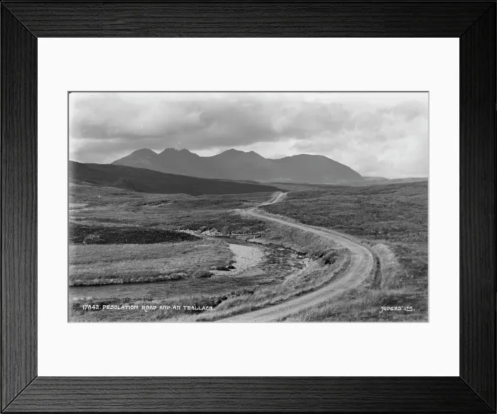 Framed Print : Desolation Road and An Teallach Framed Print : Desolation Road and An Teallach