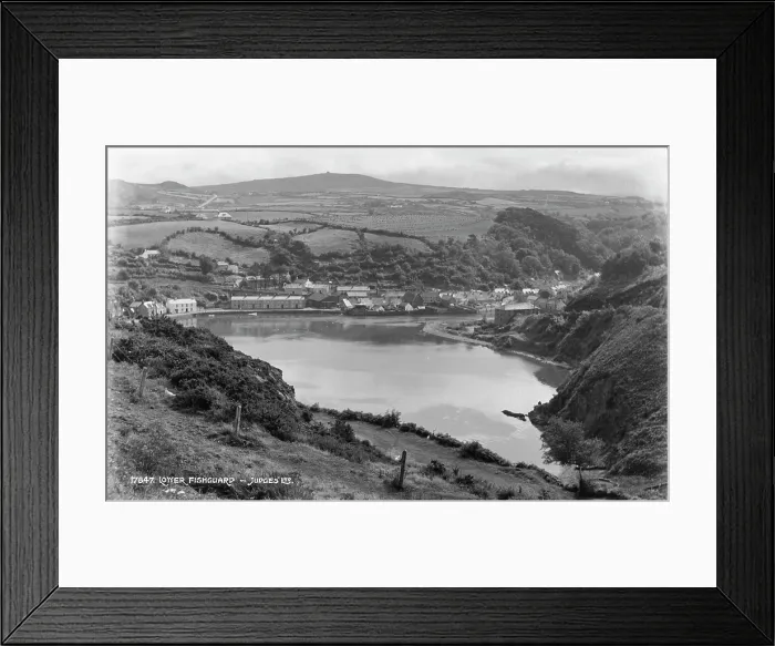 Framed Print : Scenic View of Lower Fishguard Framed Print : Scenic View of Lower Fishguard