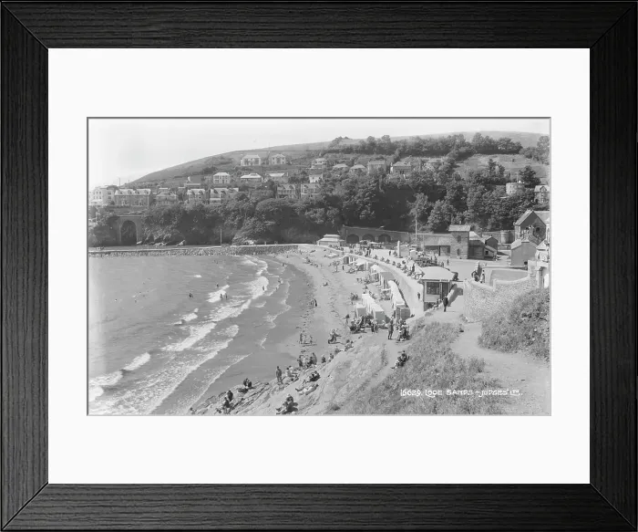 Framed Print : Looe Sands Beach Scene Framed Print : Looe Sands Beach Scene