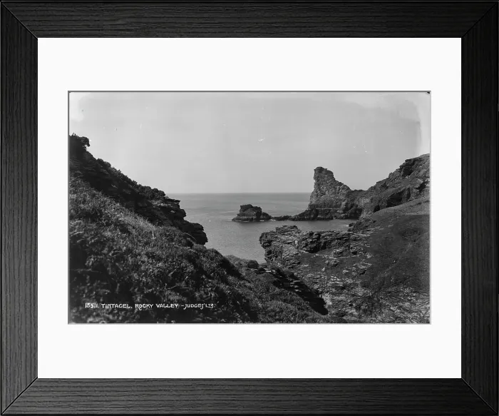 Framed Print : Rocky Valley at Tintagel Framed Print : Rocky Valley at Tintagel