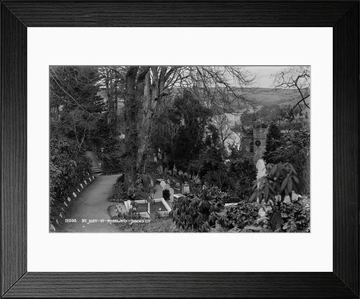 Framed Print : St. Just in Roseland Cemetery Framed Print : St. Just in Roseland Cemetery