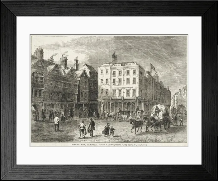 Framed Print : Holborn Middle Row Framed Print : Holborn Middle Row