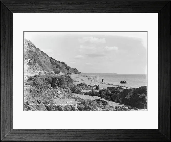 Framed Print : Scenic View of Downderry Beach Framed Print : Scenic View of Downderry Beach
