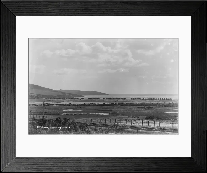 Framed Print : Par Sands Beach View Framed Print : Par Sands Beach View
