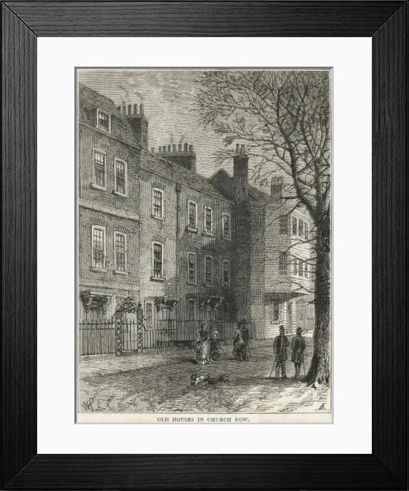 Framed Print : Hampstead Church Row Framed Print : Hampstead Church Row