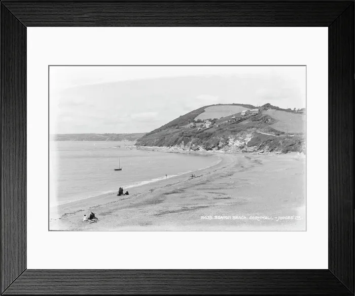 Framed Print : Seaton Beach, Cornwall Framed Print : Seaton Beach, Cornwall