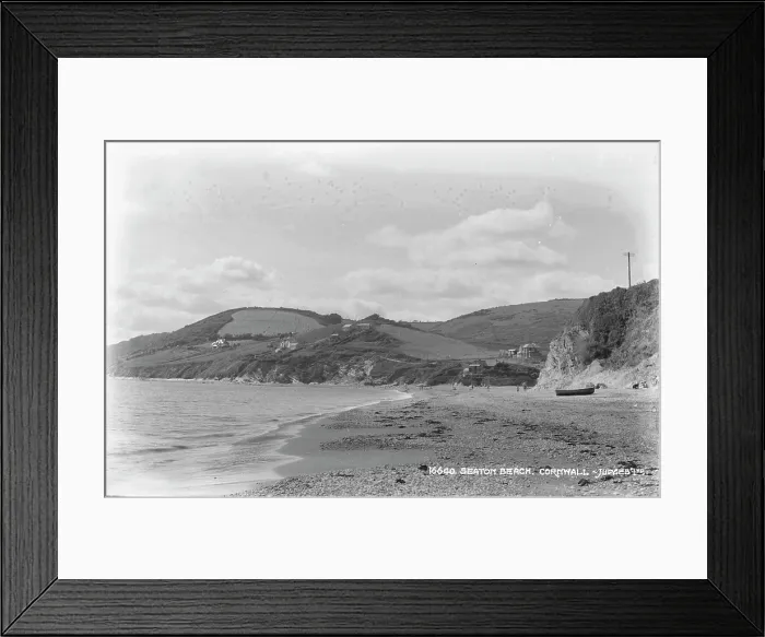 Framed Print : Seaton Beach, Cornwall Framed Print : Seaton Beach, Cornwall